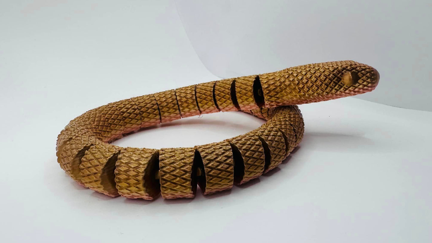 Coiled Snake with Articulated Design