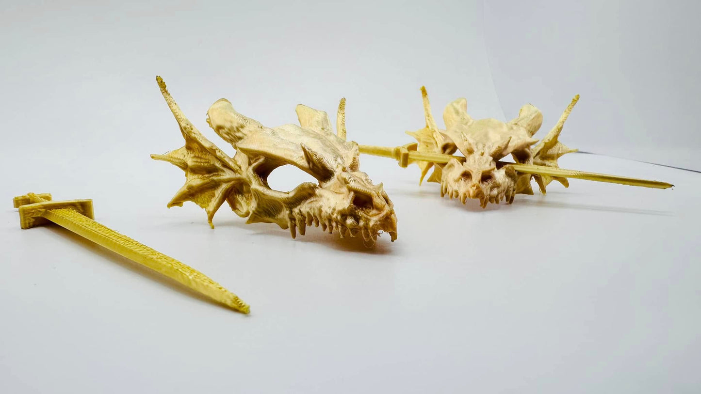 Dragon Skull Hairpieces